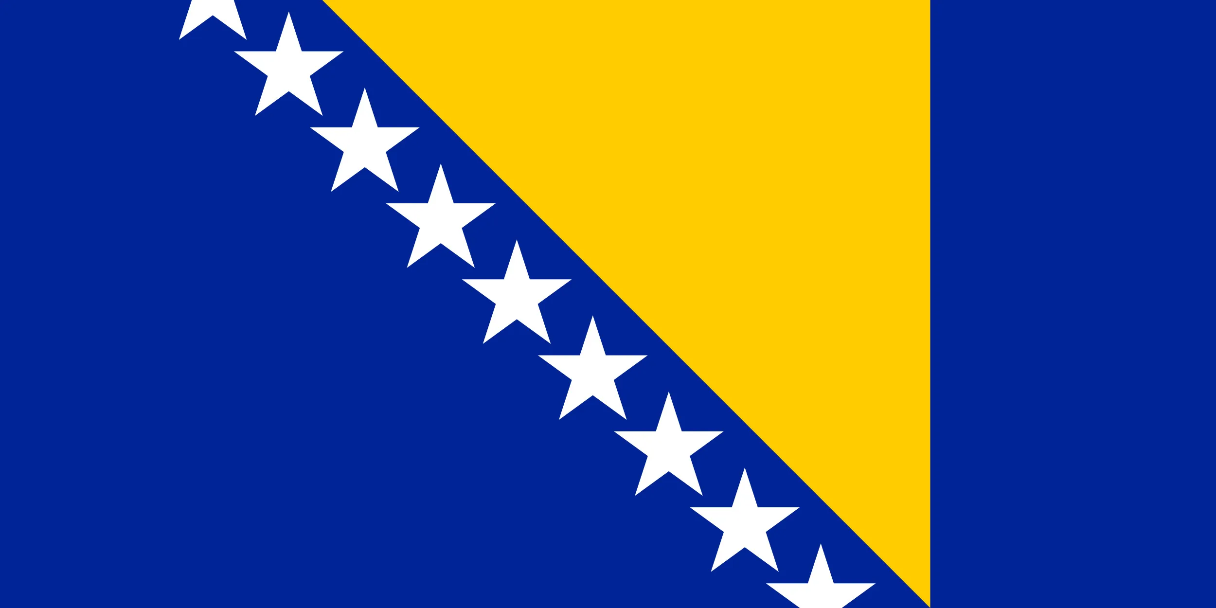 Флаг Боснии и Герцнговины